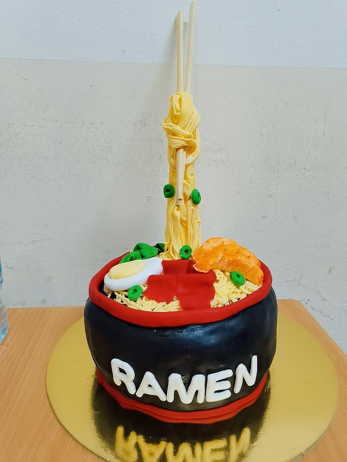 Ramen Fondant Cake