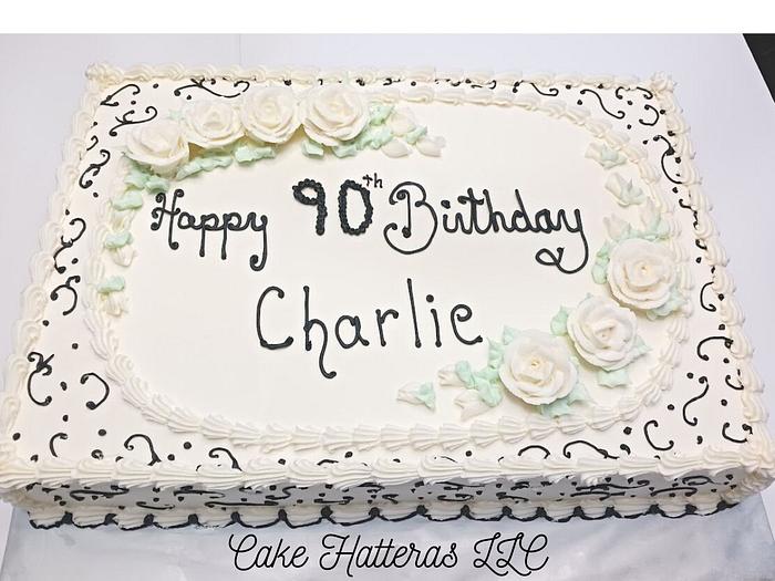 90th Birthday Sheet Cake