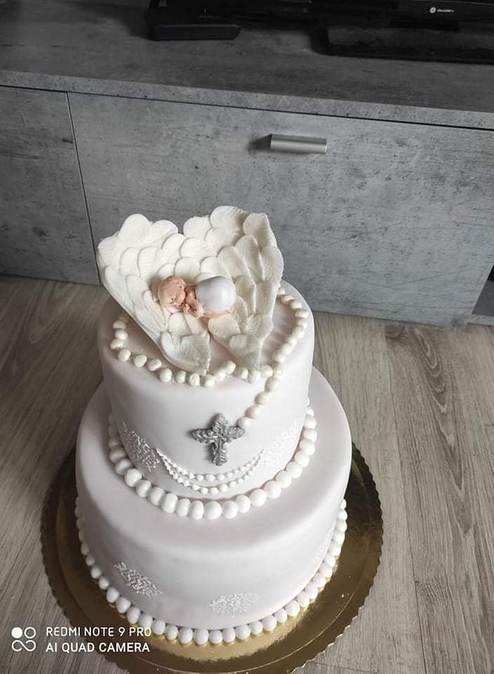 christening cake