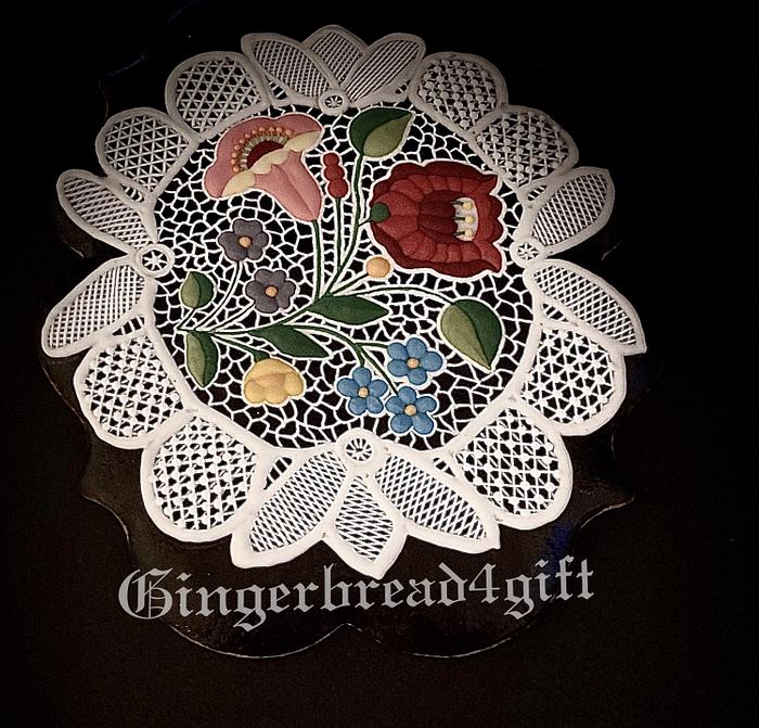 Hungarian motive embroidery 