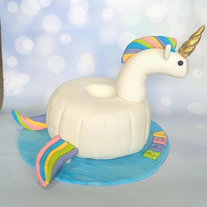 Unicorn floaty cake 