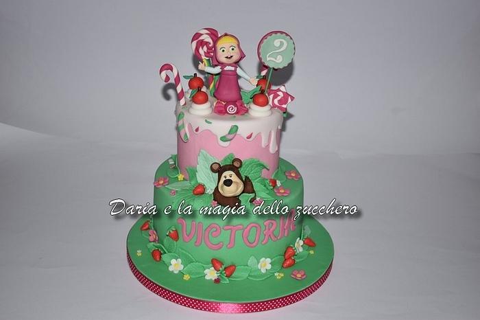 Masha and the bear cake