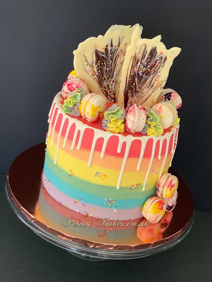 Rainbow cake, space cake, mermaid cake