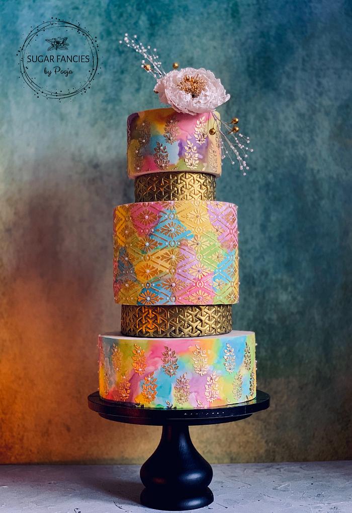 Colourful Wedding Cake