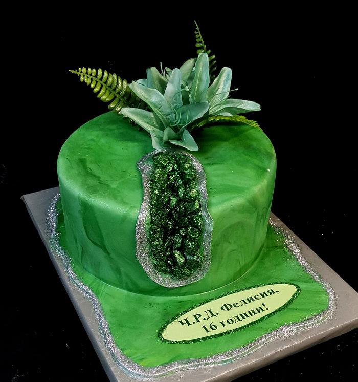 Cake green Crystal