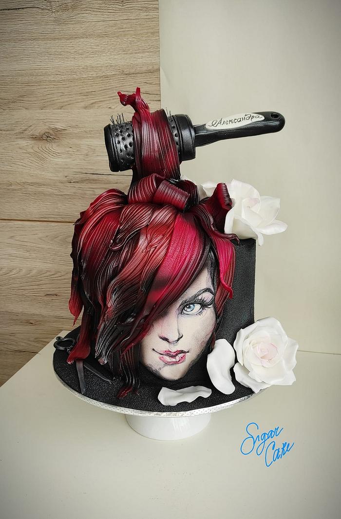 Hairdressing cake