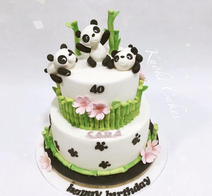 Panda cake Birthday 
