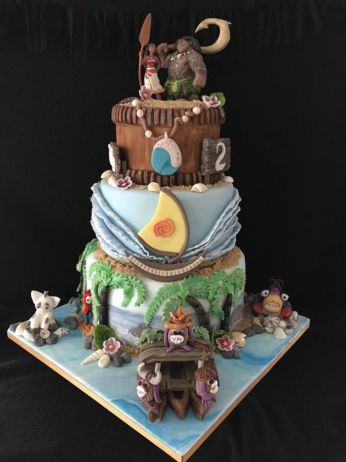 Moana Birthday Cake - Decorated Cake by Cakesagogo - CakesDecor