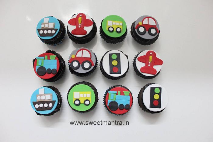 Vehicle cupcakes