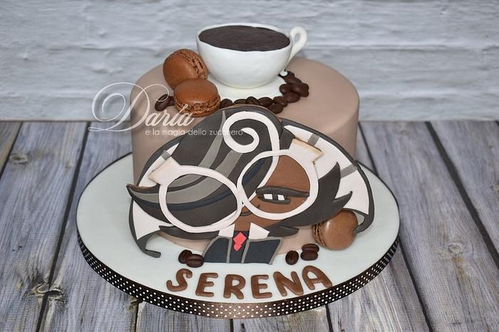 Espresso cookie cake