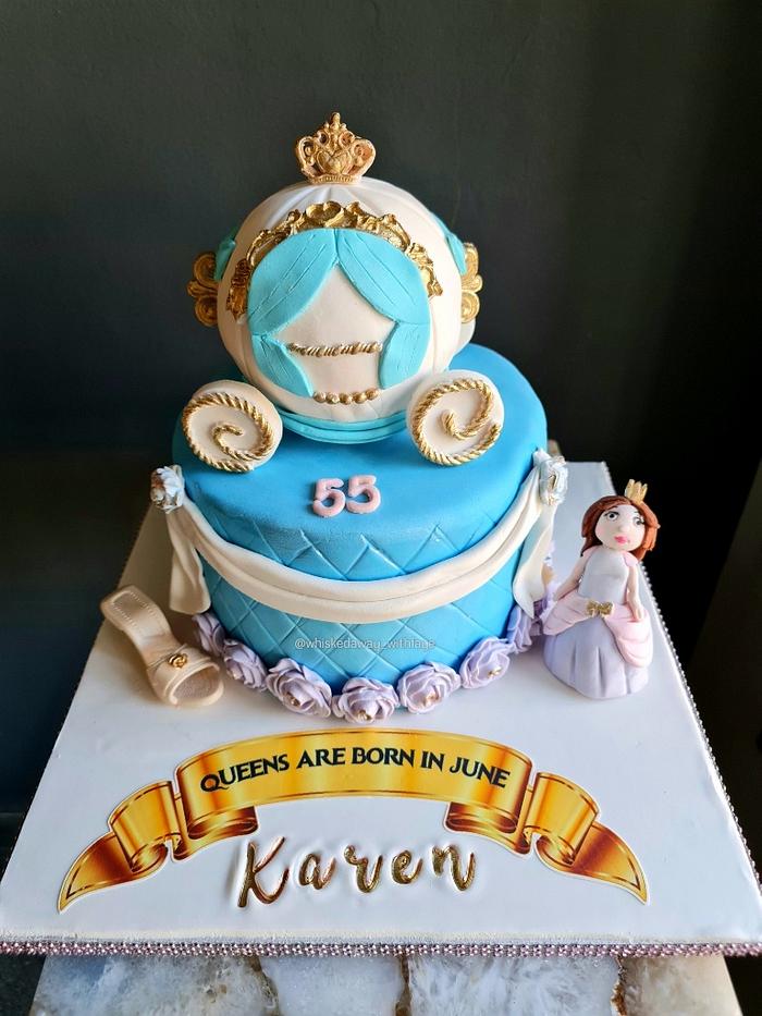Princess Carriage cake 