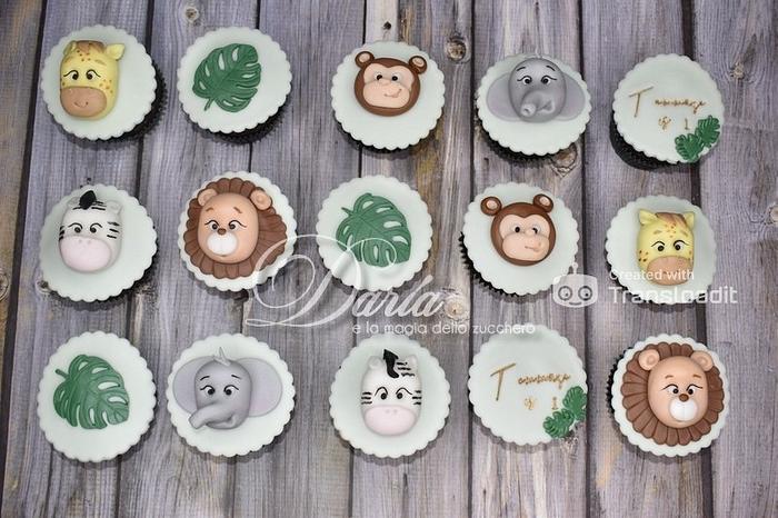 Baby savana cupcakes