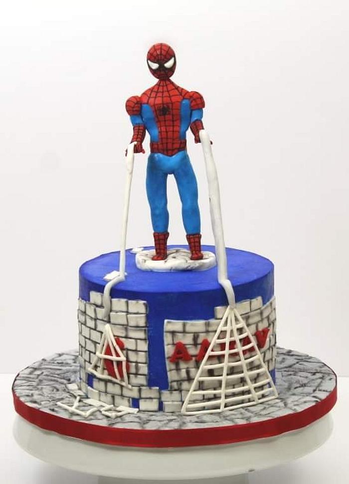 Spider-Man Theme Cake