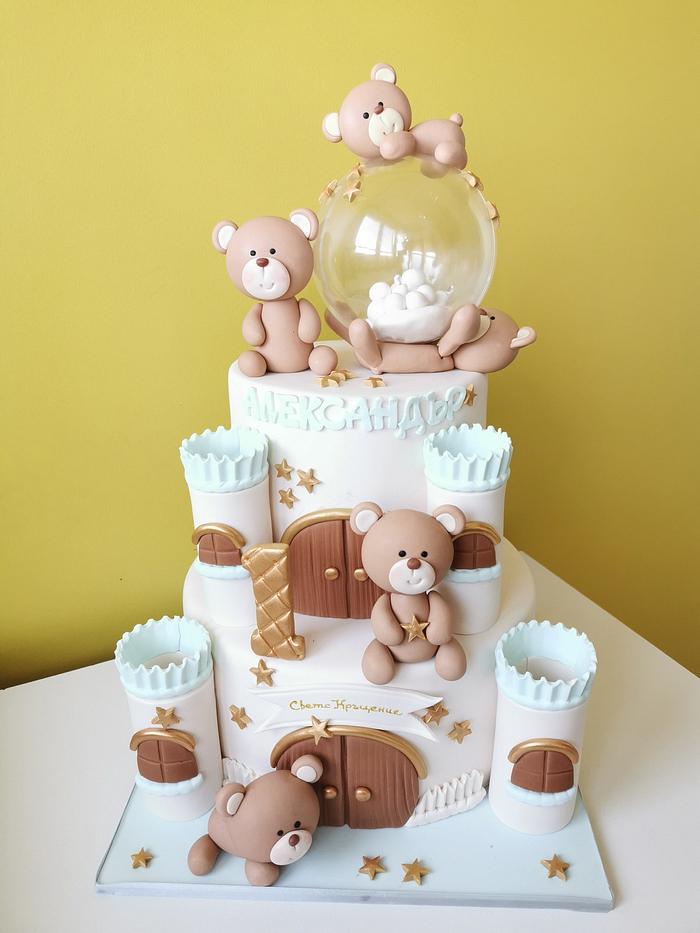 Teddy bears cake