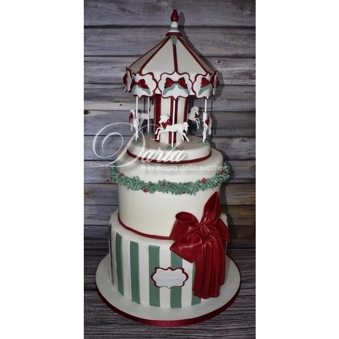 Christmas Carousel cake