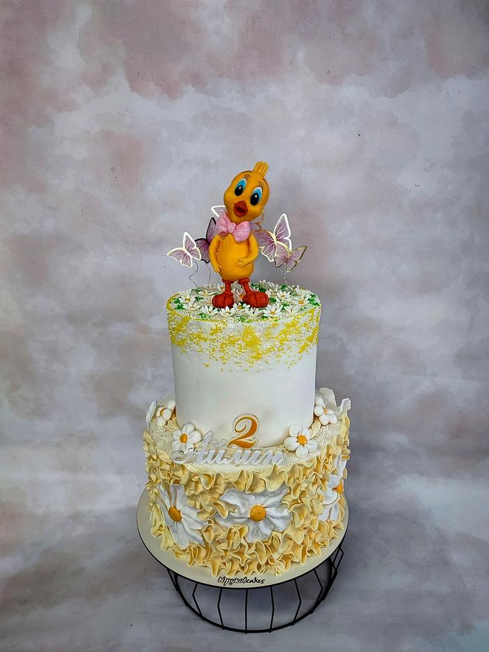 Tweety birthday cake 