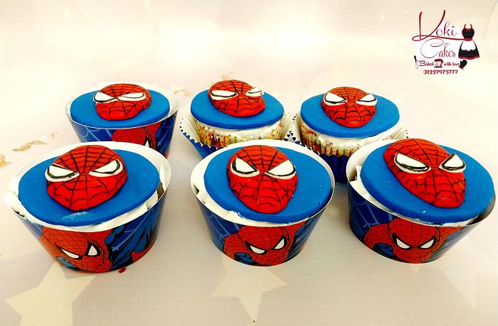 "Spiderman cupcakes"