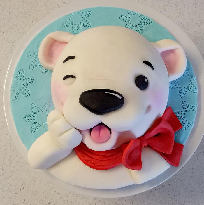 Christmas Polar Bear cake