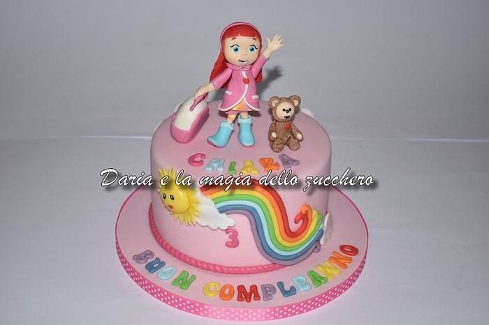 Ruby Rainbow cake