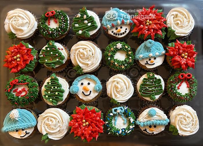 Christmas Cupcakes (part 2) 😊