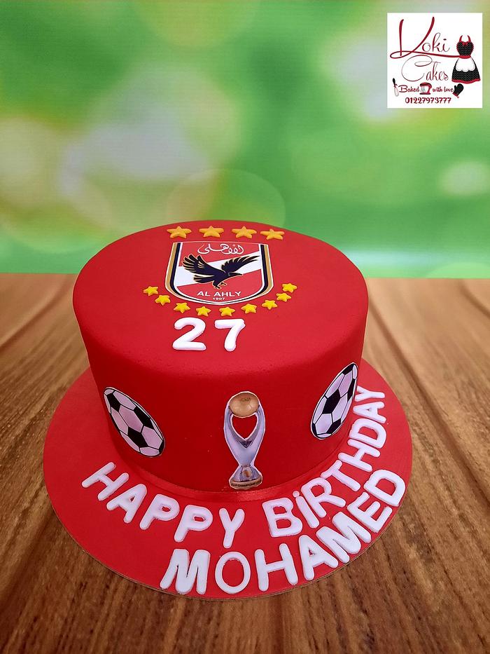 "Ahli club fans cake"