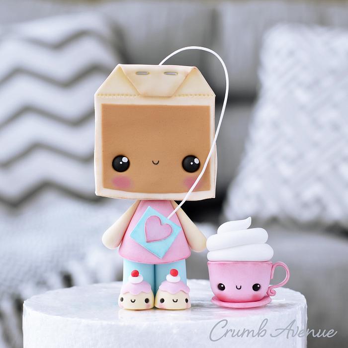 Cute Tea & Coffee Cake Topper