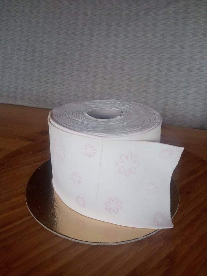 Toillet papper cake