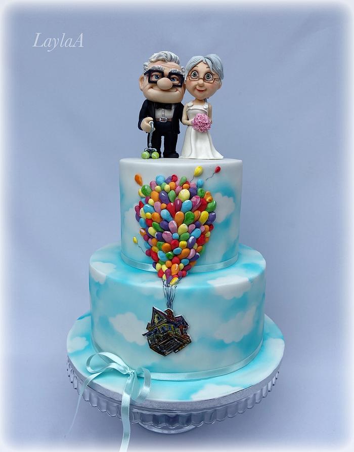 Up wedding cake