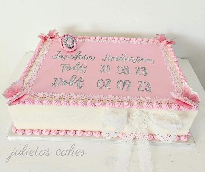 Christening cake