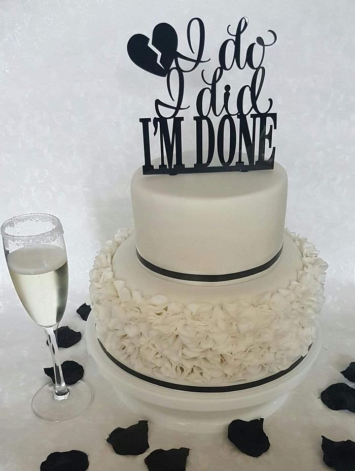 Divorce/celebration cake