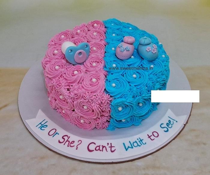 Pink or Blue cake for Baby Shower