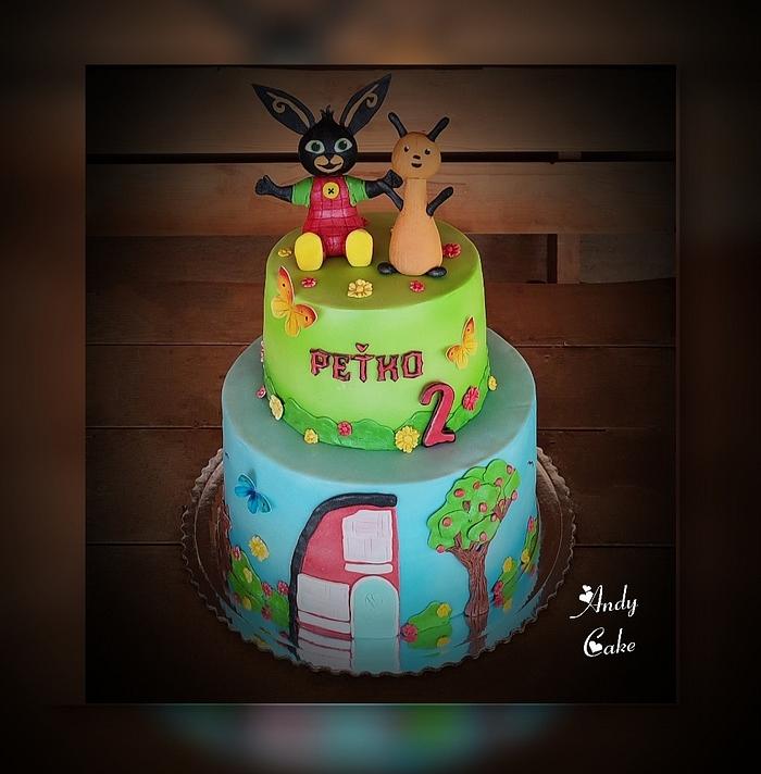 Bing bunny birthday cake