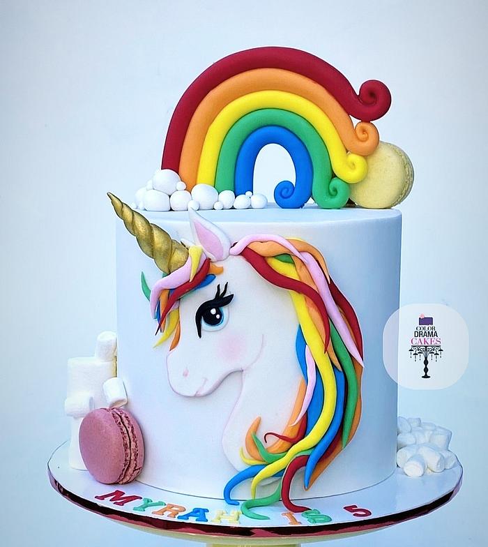Rainbow Unicorn cake 