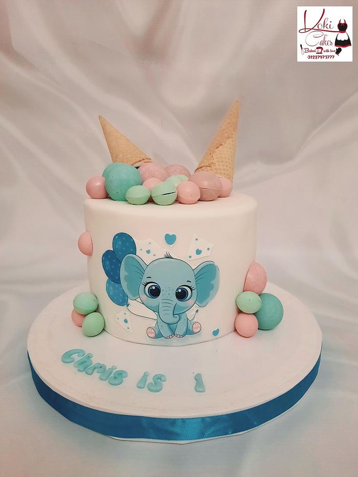 "Baby Elephant cake"
