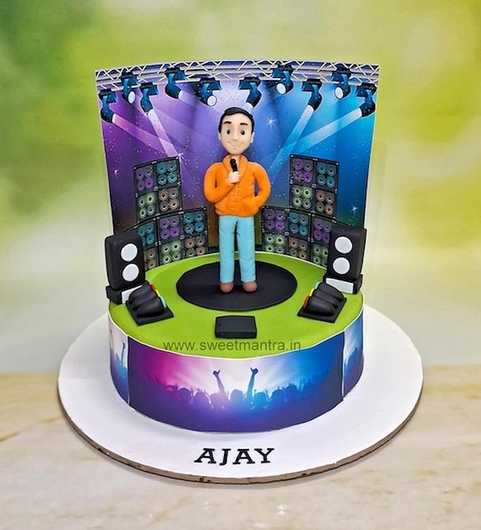 Stage cake for Singer
