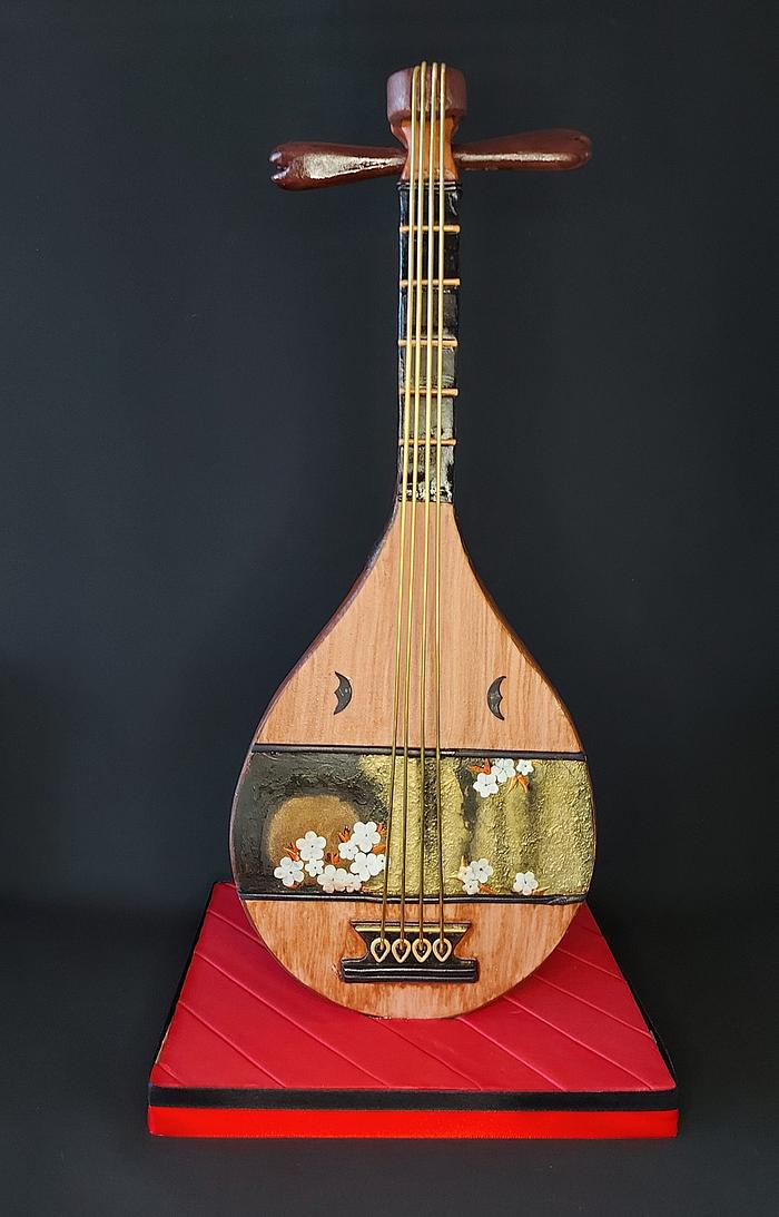 “Biwa” Japanese musical instrument 