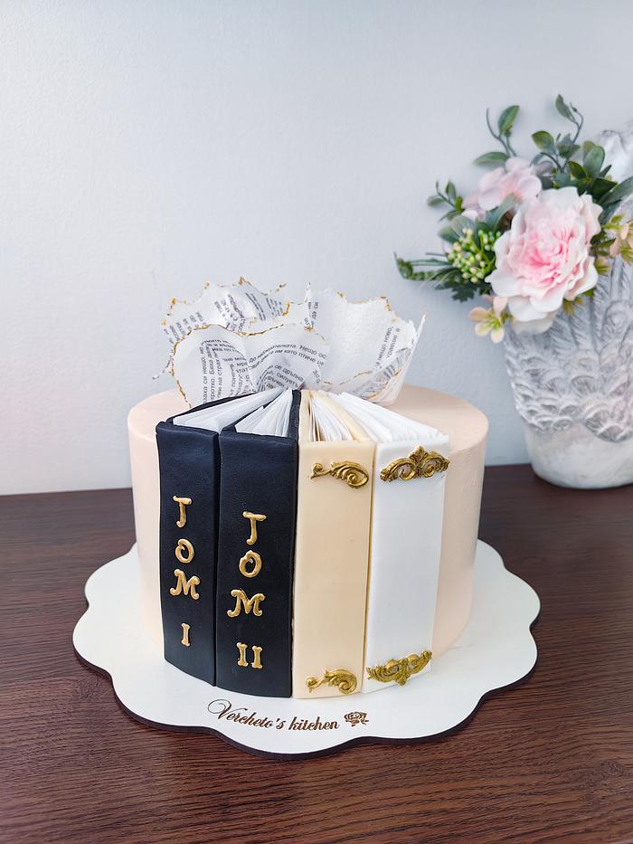 Book cake