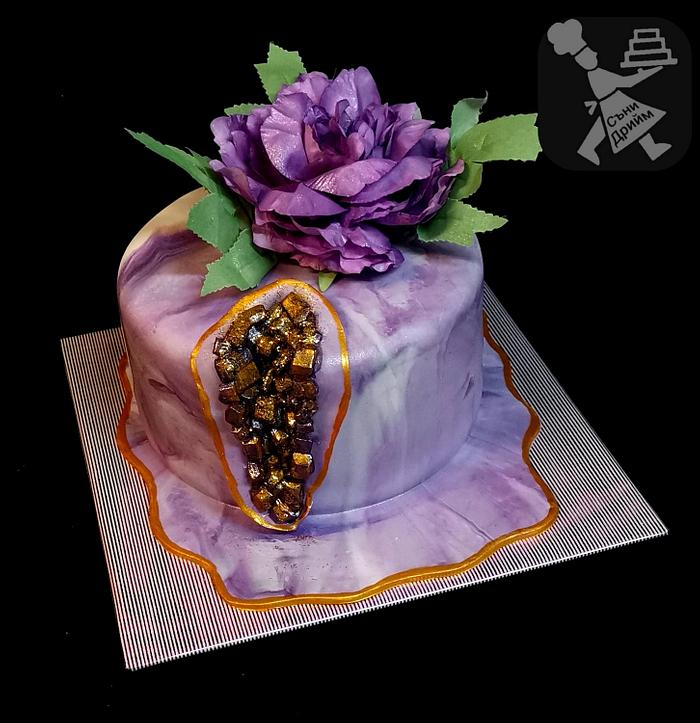 Purple Crystals cake