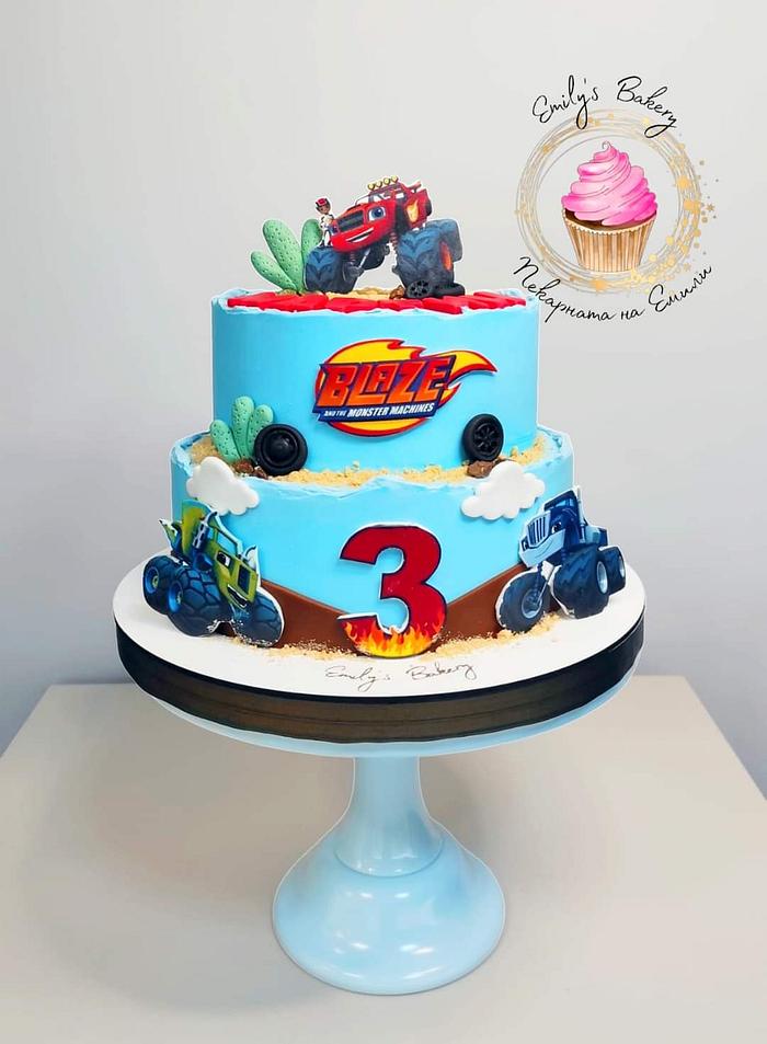 Blaze and the monster machines cake