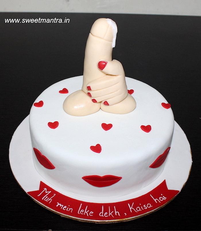 Cake with adult genitals