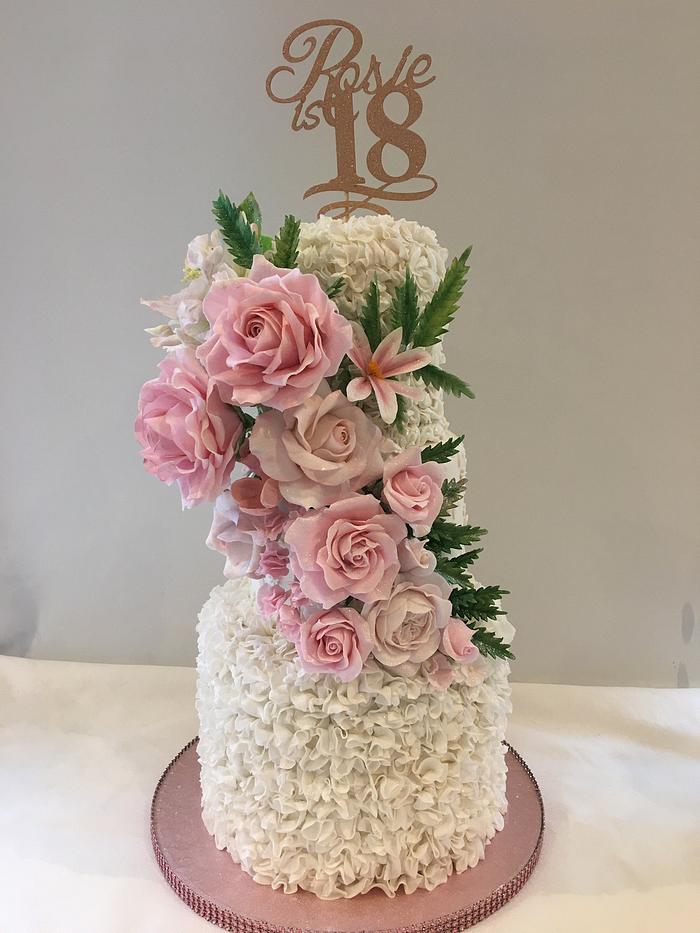 Beautiful Rose cake 