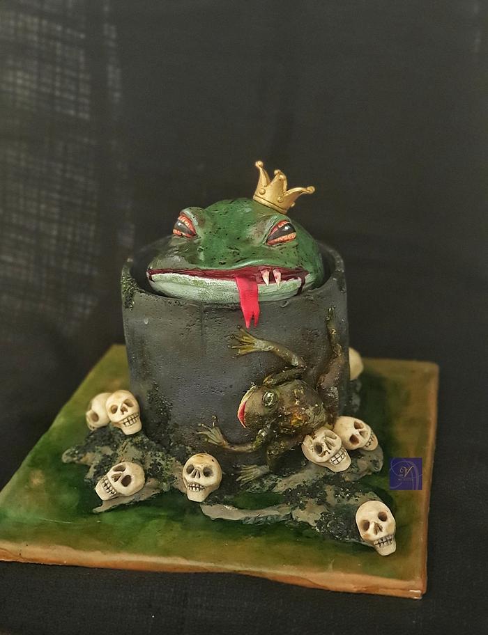 Scaring Frog Cake