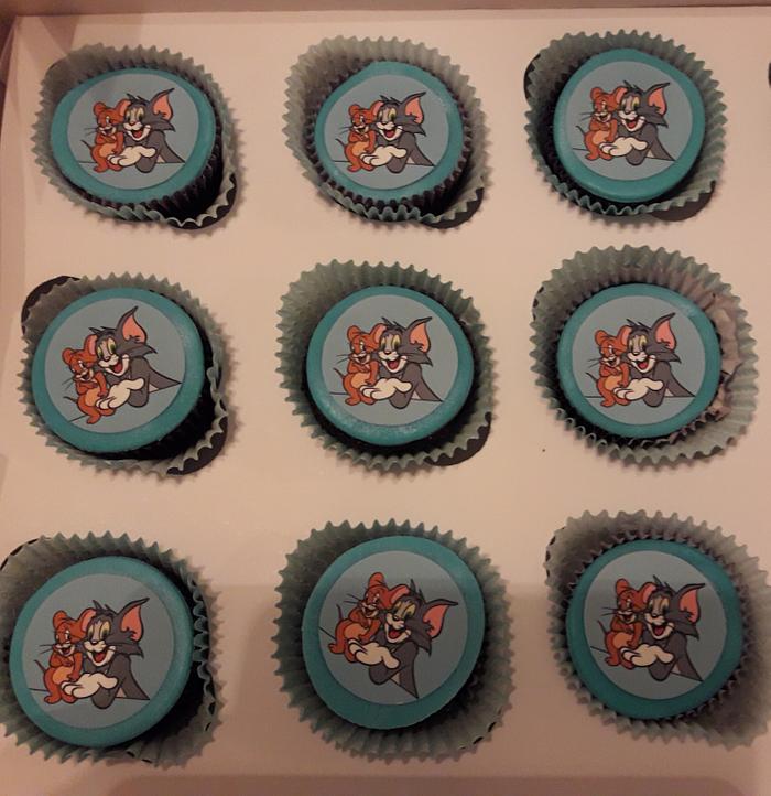 Tom and Jerry cupcakes 