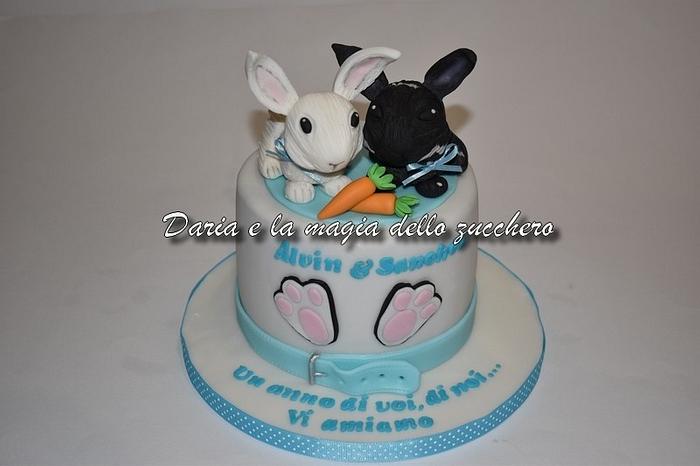 Rabbits cake