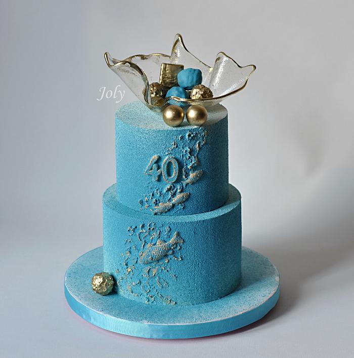  Birthday cake for fishermen