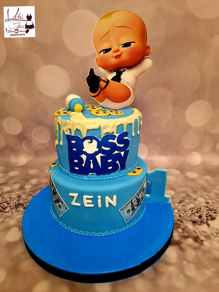 Jalen's Boss Baby Boss Baby Cake, A Customize Boss Baby cake