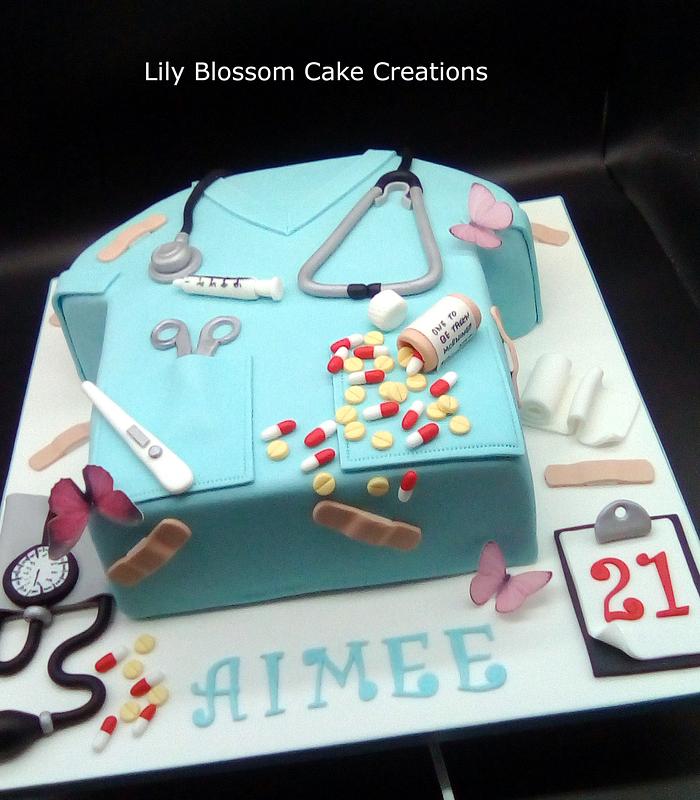 21st Birthday Doctor Cake