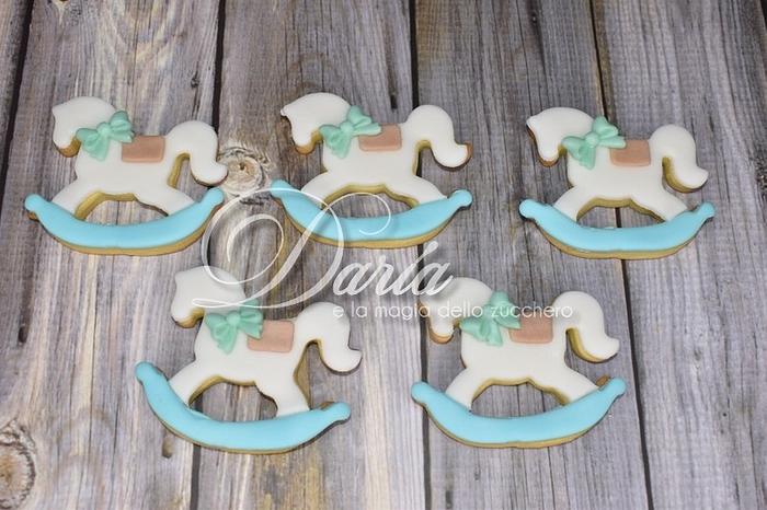 Carousel horse cookies