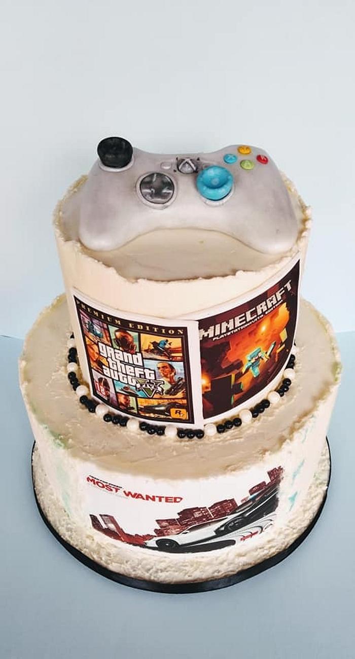  Gaming cake for my grandson
