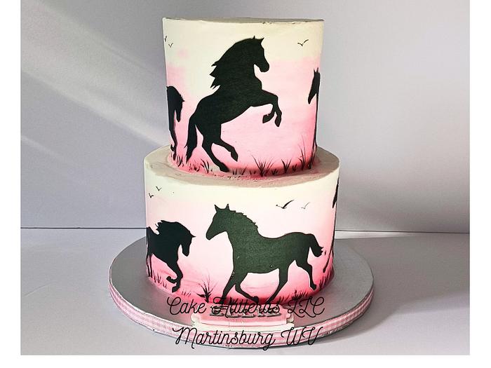 Spirit Horse Birthday Cake